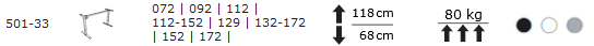 Stelaże proste: 501-33 (desktop)